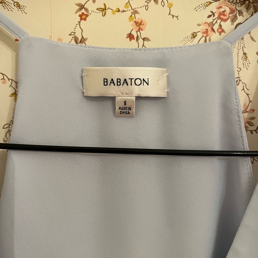 Babaton Aritzia Soft Blue Sleeveless Top